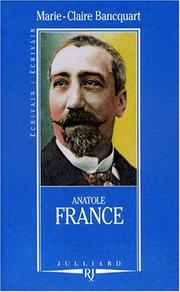 Cover of: Anatole France