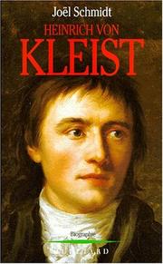 Cover of: Heinrich von Kleist: biographie