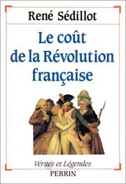 Cover of: Le coût de la Révolution française