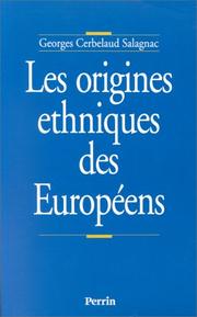 Cover of: Les origines ethniques des Européens