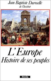 Cover of: L' Europe by Duroselle, Jean Baptiste