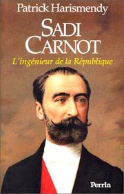 Cover of: Sadi Carnot by Patrick Harismendy