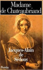 Cover of: Madame de Chateaubriand