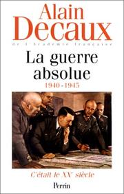 Cover of: C'était le XXe siècle by Alain Decaux