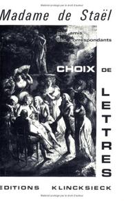 Cover of: Madame de Stael, l'intégrale