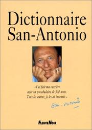 Cover of: Dictionnaire San-Antonio