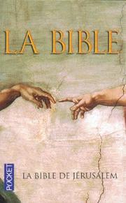 Cover of: La bible de jerusalem by 