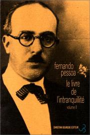 Cover of: Le Livre de l'intranquillité, tome 2
