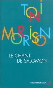 Cover of: Le chant de Salomon by Toni Morrison