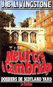 Cover of: Meurtre à Cambridge