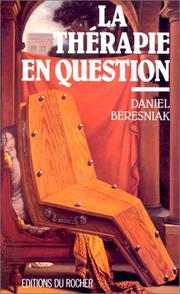 Cover of: La thérapie en question