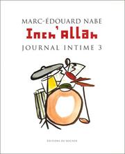 Cover of: Inch Allah :journal intime by Marc-Edouard Nabe