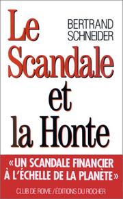 Cover of: Le scandale et la honte