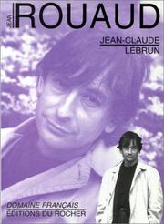 Cover of: Jean Rouaud