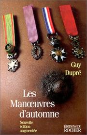 Cover of: Les Manoeuvres d'automne