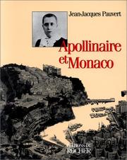 Cover of: Apollinaire et Monaco