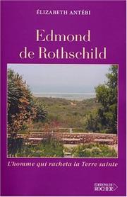 Cover of: Edmond de Rothschild by Elizabeth Antébi