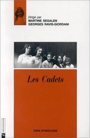 Cover of: Les cadets by sous la direction de Georges Ravis-Giordani et Martine Segalen.