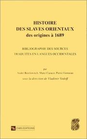 Cover of: Histoire des slaves orientaux: Des origines a 1689  by 