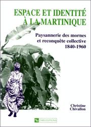 Cover of: Espace et identité à la Martinique by Christine Chivallon