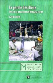 Cover of: La parole des dieux: rituels de possession en Himalaya