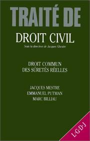 Cover of: Droit commun des sûretés réelles: théorie générale