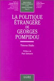 Cover of: La politique étrangère de Georges Pompidou