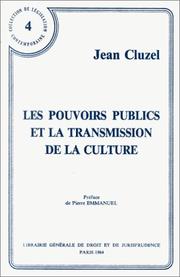 Cover of: Les pouvoirs publics et la transmission de la culture
