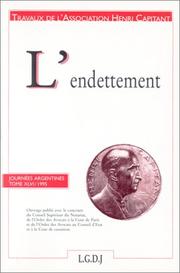 Cover of: L' endettement: journées argentines, 1995.