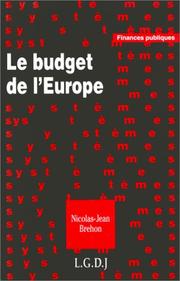 Cover of: Le budget de l'Europe