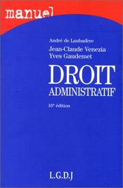 Cover of: Droit administratif