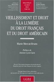 Cover of: Vieillissement et droit à la lumière du droit français et du droit américain