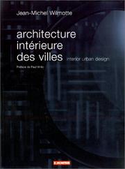 Cover of: Architecture intérieure des villes