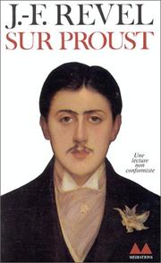Cover of: Sur Proust. Remarque sur "A la recherche du temps perdu"