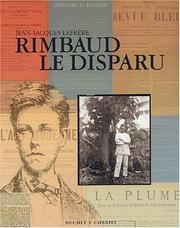 Cover of: Rimbaud le disparu by Jean-Jacques Lefrère