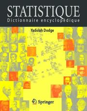 Cover of: Statistique by Yadolah Dodge