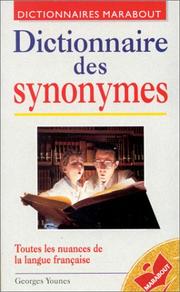 Cover of: Dictionnaire Marabout des synonymes by Georges Younes