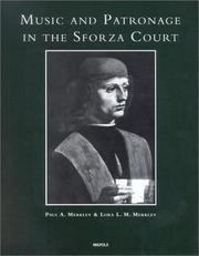 Cover of: Music and Patronage in the Sforza Court (Studi Sulla Storia Della Musica in Lombardia, 3)