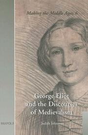 Cover of: George Eliot And The Discourses Of Medievalsim (Making the Middle Ages) (Making the Middle Ages)