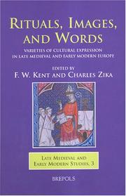 Cover of: Rituals, Images, and Words: The Varieties of Cultural Expression In Late Medieval And Early Modern Europe