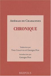 Cover of: Chronique