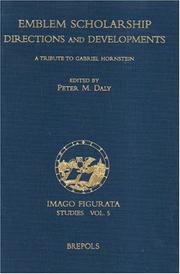 Cover of: Emblem Scholarship by Peter M. Daly