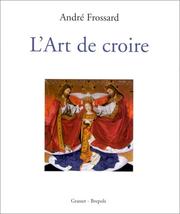 Cover of: L'art de croire