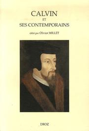 Cover of: Calvin et ses contemporains: actes du colloque de Paris 1995