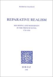 Cover of: Reparative realism by Patrick Coleman
