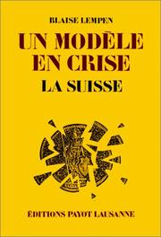 Cover of: Un modèle en crise: la Suisse