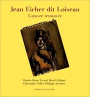 Cover of: Jean Eicher dit Loiseau by Charles-Henri Favrod ... [et al.].