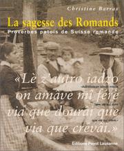 La sagesse des Romands by Christine Barras