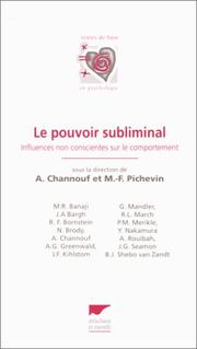 Cover of: Pouvoir subliminal (le) - tdb