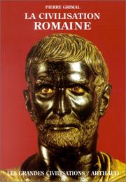 Cover of: Civilisation Romane